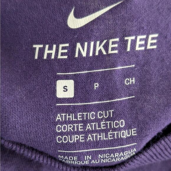 Nike Men's Team Legend Long Sleeve Tee Shirt Crew Neck Purple Size S - Picture 6 of 9